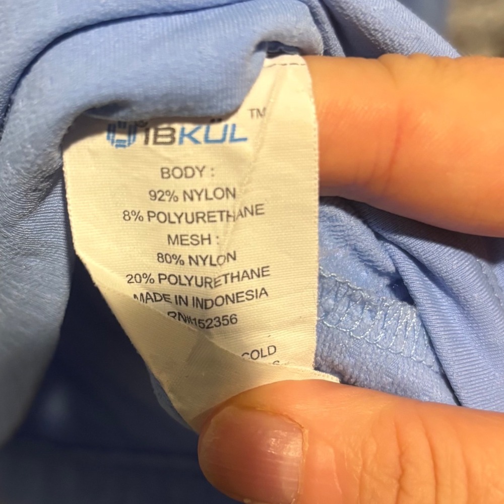 IBKUL Womens Long Sleeve Sun Shirt UPF 50+ Cooling Blue Mesh S - Picture 6 of 7